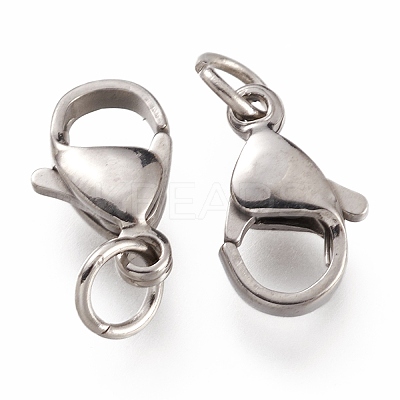 Tarnish Resistant 304 Stainless Steel Lobster Claw Clasps LS-X-STAS-G240-01D-P-1