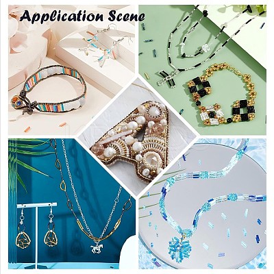 Baking Paint Glass Twist Bugle Beads SEED-C004-02L-1