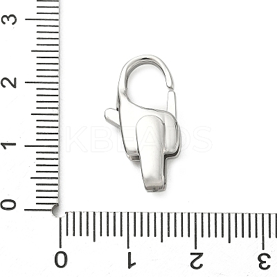 304 Stainless Steel Lobster Claw Clasps STAS-C148-03B-P-1