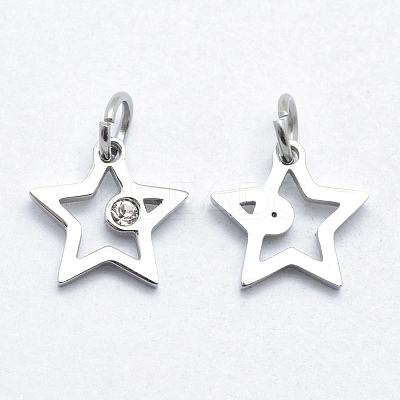 316 Surgical Stainless Steel Pendants STAS-K178-01B-P-1