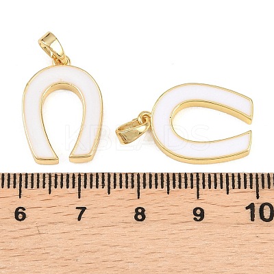 Brass Enamel Pendants KK-H262-04G-1
