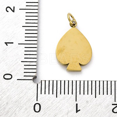 304 Stainless Steel Crystal Rhinestone Pendants STAS-E550-18G-1