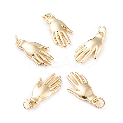 Brass Pendants ZIRC-I043-20G-1