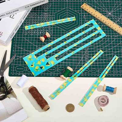 1Pc Acrylic Zipper Pocket Template DIY-CP0013-21-1