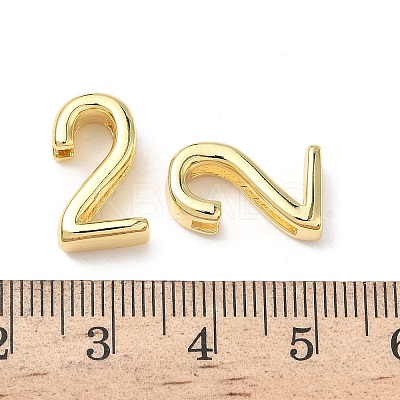 Brass Slide Charms KK-L253-15G-02-1