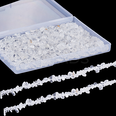 2 Strands Natural Quartz Crystal Chip Beads Strands G-SC0002-49-1