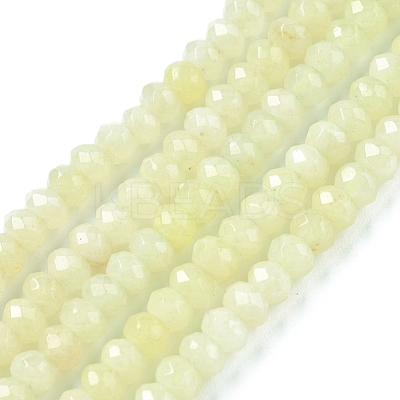 Dyed Natural Malaysia Jade Rondelle Beads Strands G-E316-2x4mm-51-1