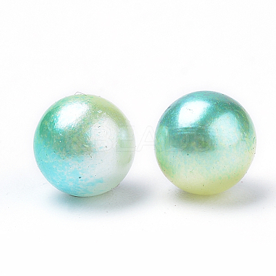 Rainbow Acrylic Imitation Pearl Beads LS-OACR-R065-10mm-A03-1