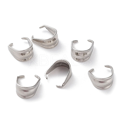 Non-Tarnish 201 Stainless Steel Snap on Bails STAS-K259-16P-1