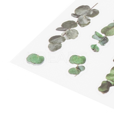 Flower Pattern Waterproof Self Adhesive Hot Stamping Stickers DIY-I063-06-1