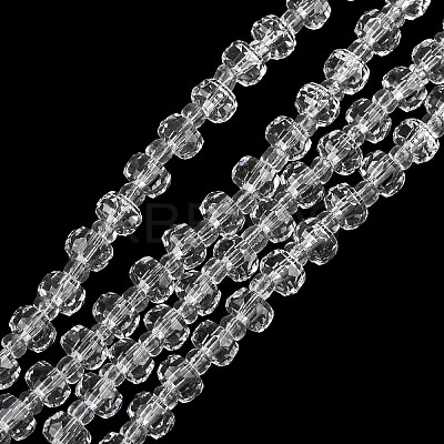Transparent Glass Beads Strands GLAA-P076-01A-09-1