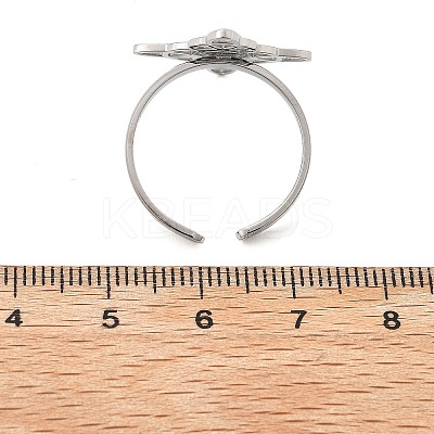 Synthetic Turquoise Finger Rings LS-RJEW-I110-02P-01-1