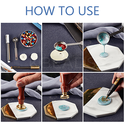 Wax Seal Stamp Set TOOL-WH0019-82C-1