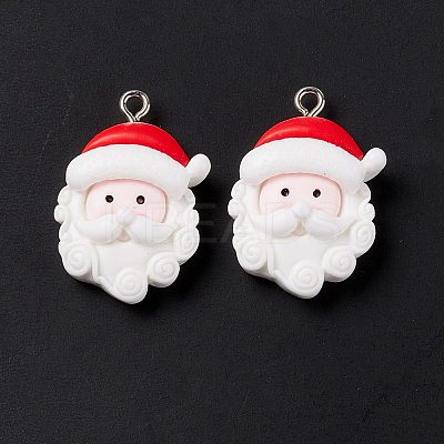 Christmas Theme Opaque Resin Pendants FIND-E025-14-1