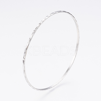 Tarnish Resistant 304L Stainless Steel Buddhist Bangles LS-BJEW-G568-15P-1