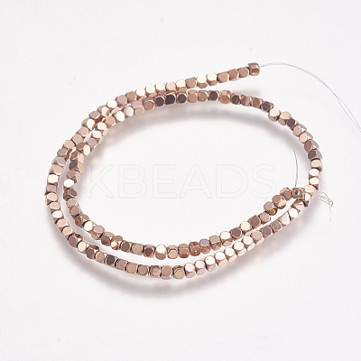 Electroplate Non-magnetic Synthetic Hematite Beads Strands G-K239-14A-1