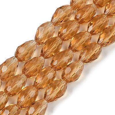 Transparent Glass Beads Strands EGLA-N013-T8mm-D21-1