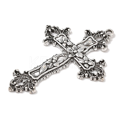 Tibetan Style Alloy Big Gothic Pendants X-TIBEP-A20541-AS-FF-1