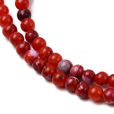 Natural Regalite/Imperial Jasper/Sea Sediment Jasper Beads Strands G-K317-A17-01B-1