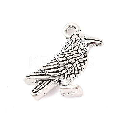 Tibetan Style Alloy Bird Pendants X-TIBEP-1425-AS-LF-1