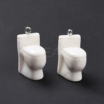 Opaque Resin Pendants LS-RESI-D057-11P-1