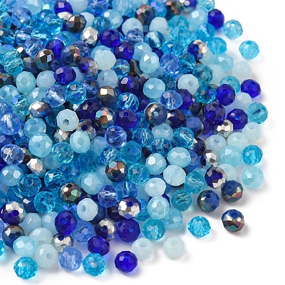 500Pcs Electroplat Opaque Glass Beads EGLA-YW0001-39A-1
