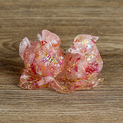 Resin Mandarin Duck Display Decoration PW-WG66801-05-1