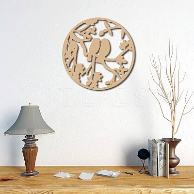Laser Cut Unfinished Basswood Wall Decoration WOOD-WH0113-117-1