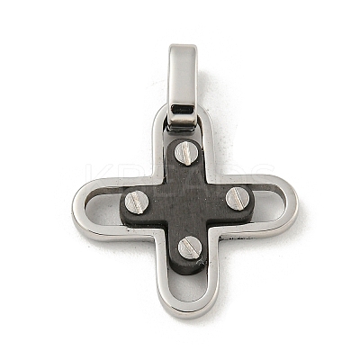 304 Stainless Steel Pendants STAS-F307-17BP-1