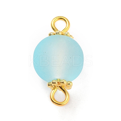 Transparent Frosted Glass Links PALLOY-JF00517-1
