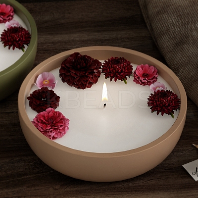 Round Concrete Candle Jar Mould PW-WG61924-01-1