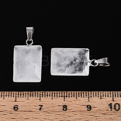 Natural Quartz Crystal Pendants G-N349-17P-03-1