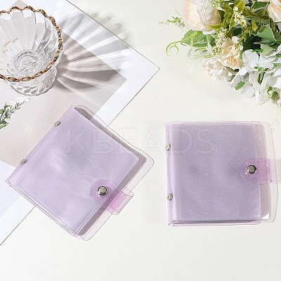 2Pcs PVC Mini Photocard Holder Book AJEW-SP0002-20B-04-1