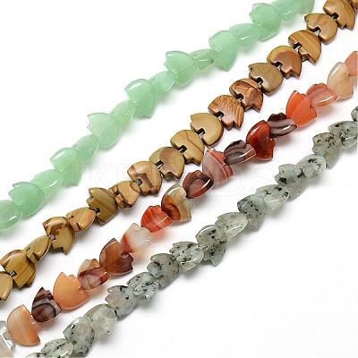 Natural & Synthetic Mixed Gemstone Beads Strands G-T013-01-1