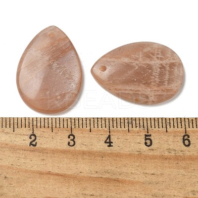 Natural Sunstone Pendants LS-G-Z071-03G-1