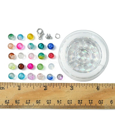 DIY Round Glass Bracelets Making Kits DIY-FS0006-20-1