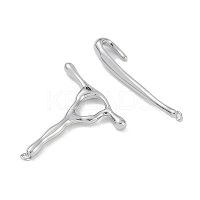 Brass Toggle Clasps KK-U020-05P-1