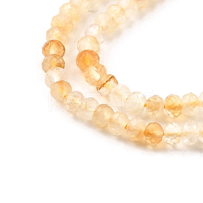 Natural Citrine(Heated) Beads Strands G-S387-A03-3x4mm-1