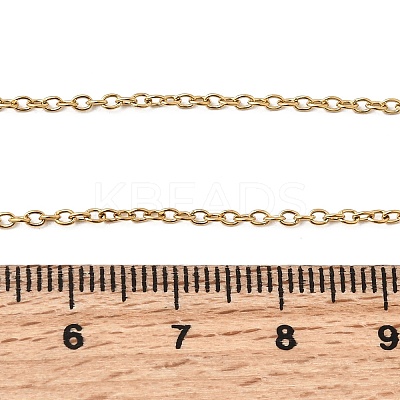 304 Stainless Steel Cable Chain Necklaces STAS-O053-11G-1