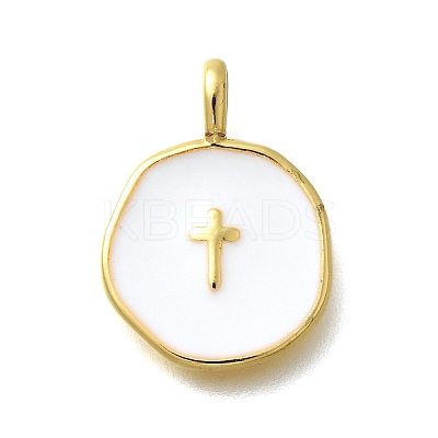Brass with Enamel Pendants LS-KK-D295-31G-02-1