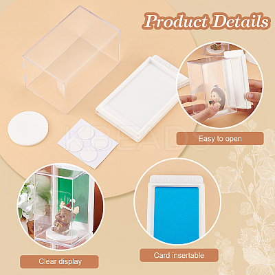 Transparent Acrylic Toys Action Figures Display Boxs ODIS-WH0030-74-1