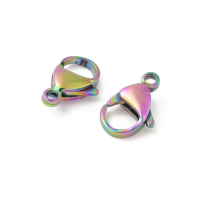 304 Stainless Steel Lobster Claw Clasps STAS-T065-13mm-34RC-1