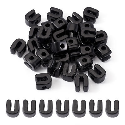 Acrylic European Beads OACR-TAC0013-14U-1