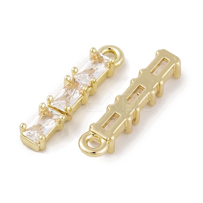 Brass Micro Pave Clear Cubic Zirconia Pendants LS-KK-L212-12G-1