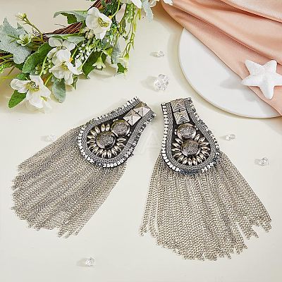 Detachable Iron Tassel Epaulettes FIND-FH0005-47P-1