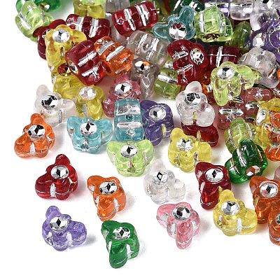 Plastic Butterfly Beads KY-Q002-05-1
