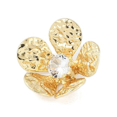 Brass Micro Pave Cubic Zirconia Pendants KK-M326-09G-1
