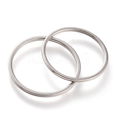 Non-Tarnish 304 Stainless Steel Plain Band Rings RJEW-B0006-7-02P-1