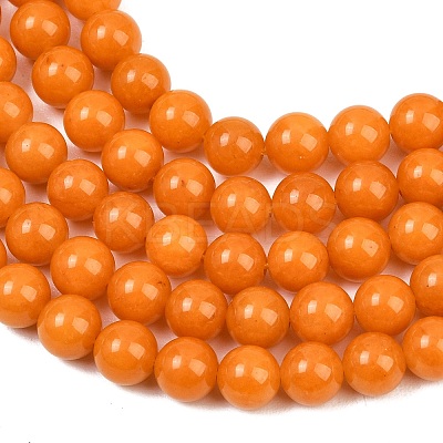 Dyed Natural White Jade Beads Strands GG-CBAD029-A08-8mm-1