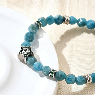 Brass Beaded Bracelets BJEW-Z094-03C-1